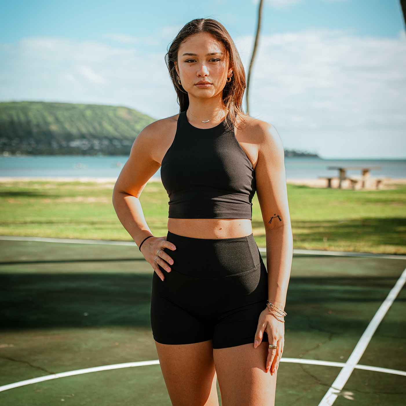 High Neck Sports Bra