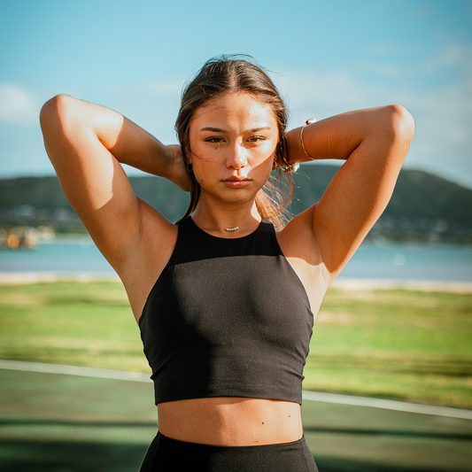 High Neck Sports Bra